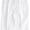 G1 Cut Off Bermuda Shorts in White