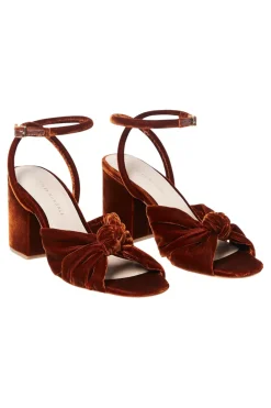 Loeffler Randall Fiamma Knotted Sandal in Sienna