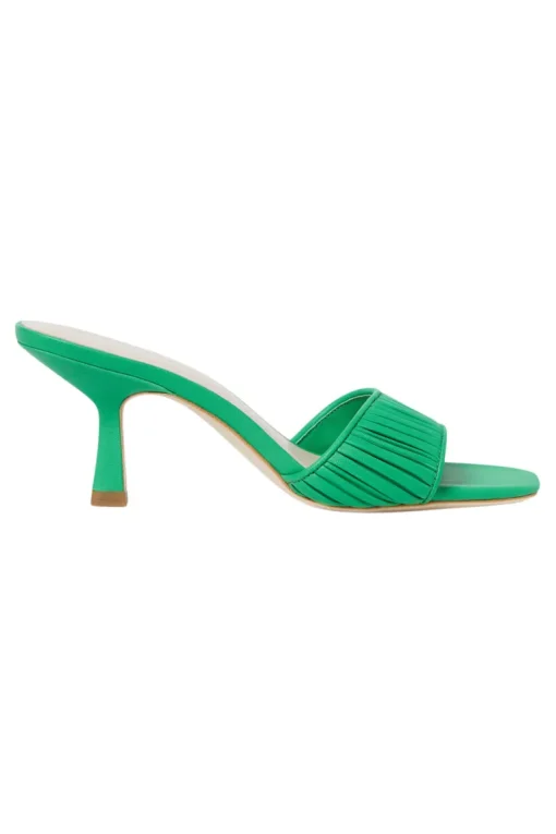 Loeffler Randall Naima Gathered Band Heel in Green