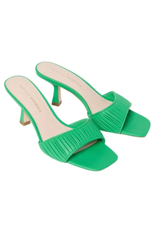 Loeffler Randall Naima Gathered Band Heel in Green