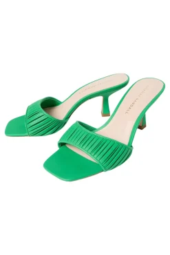 Loeffler Randall Naima Gathered Band Heel in Green