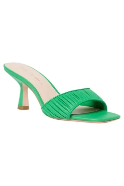 Loeffler Randall Naima Gathered Band Heel in Green