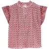 M.A.B.E. Viti Short Sleeve Top in Pink
