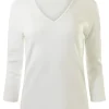 Michael Stars Adele Long Sleeve V-neck Tee