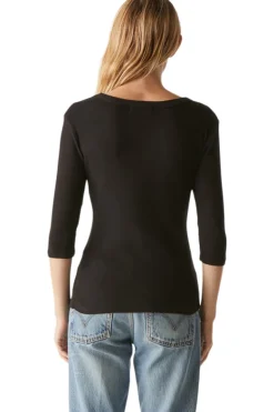 Michael Stars Dot 3/4 Sleeve Tee