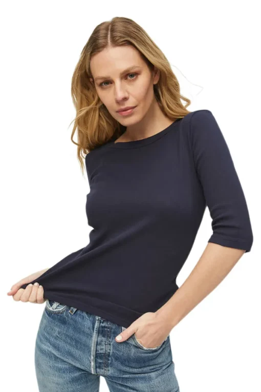 Michael Stars Dot 3/4 Sleeve Tee