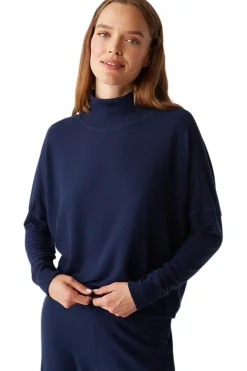 Michael Stars Frida Mock Neck Top