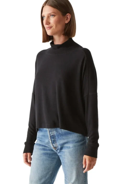 Michael Stars Frida Mock Neck Top