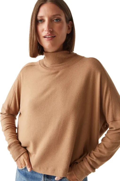 Michael Stars Frida Mock Neck Top