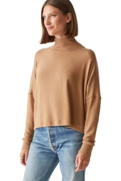 Michael Stars Frida Mock Neck Top