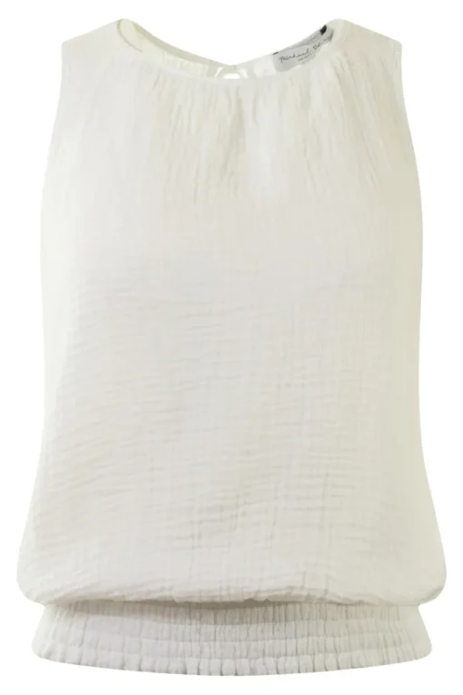 Michael Stars Janelle Tie Neck Tank in White