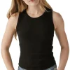 Michael Stars Kendall Cropped Tank in Black