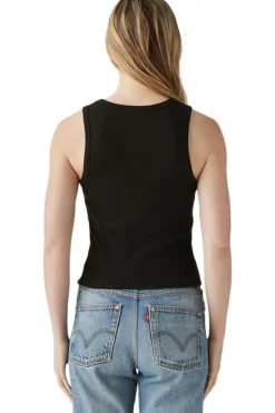 Michael Stars Kendall Cropped Tank in Black