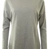 Michael Stars Laurel Mock Neck Top in Heather Grey