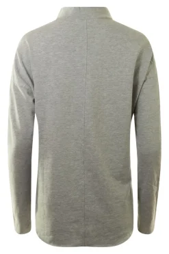 Michael Stars Laurel Mock Neck Top in Heather Grey