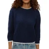 Michael Stars Leonora Puff Sleeve Sweater in Nocturnal
