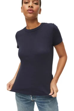 Michael Stars Lexy Cap Sleeve Crew