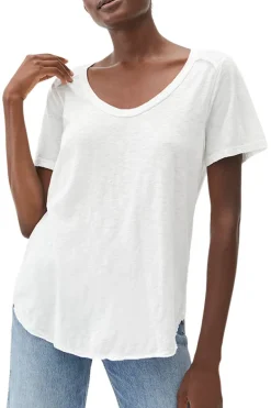 Michael Stars Lily Supima Cotton Scoop Neck Tee
