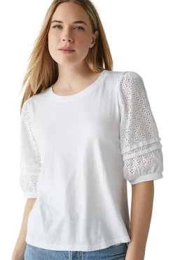 Michael Stars Maisie Eyelet Top