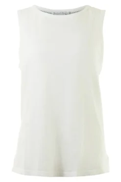 Michael Stars Masami Scoop Neck Tank in White