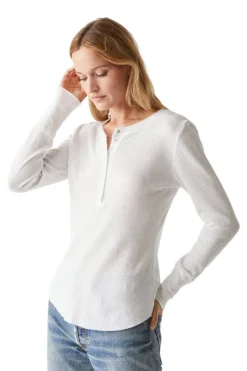 Michael Stars Regan Henley Tee in White