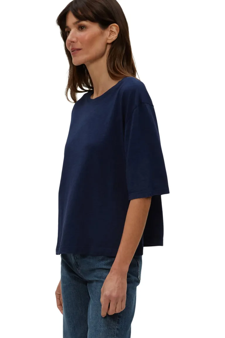 Michael Stars Reid Oversized Crew in Nocturnal