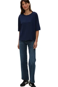 Michael Stars Reid Oversized Crew in Nocturnal