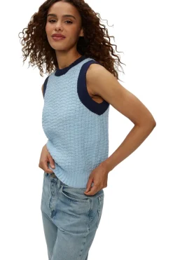 Michael Stars Sia Sleeveless Sweater in Fountain