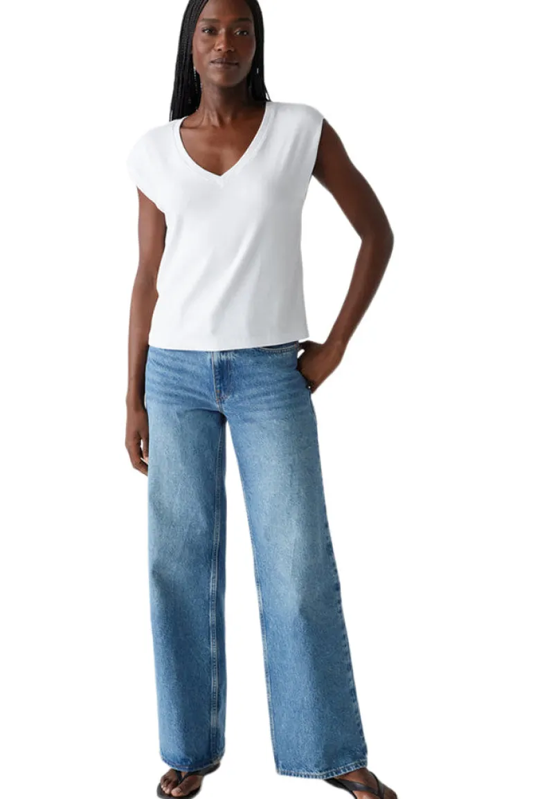 Michael Stars Tati Power Shoulder T-shirt