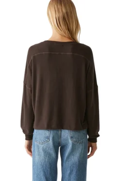Michael Stars Vic Relaxed V-neck Pullover in Java