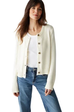 Michael Stars Willa Cardigan in Chalk