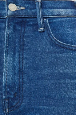 MOTHER Denim Hustler Flood Fray in Whatever You Want