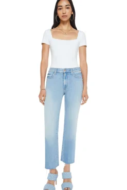 MOTHER Denim Kick It Ankle Fray in Can You Dig It?