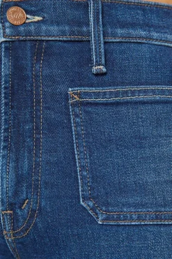 MOTHER Denim Lil Patch Pocket Rambler Zip in These Boots Are Made for Walking