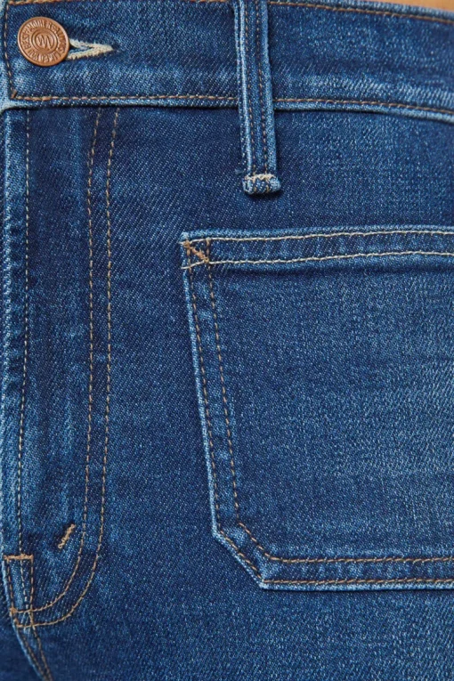 MOTHER Denim Lil Patch Pocket Rambler Zip in These Boots Are Made for Walking