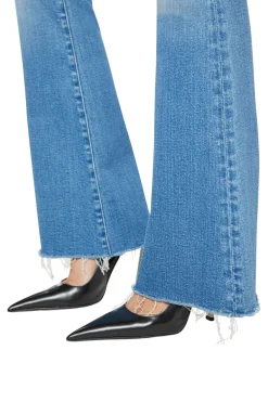 MOTHER Denim Lil Weekender Fray in Read Between the Lines