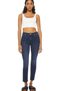 MOTHER Denim Mid Rise Dazzler in Chip on My Shoulder