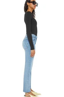 MOTHER Denim Mid Rise Hiker Hover in Full Moon