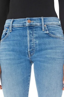 MOTHER Denim Mid Rise Hiker Hover in Full Moon