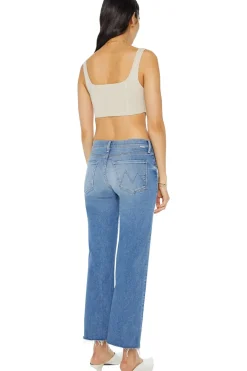 MOTHER Denim Mid Rise Rambler Zip Ankle in Enjoy the Ride