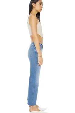 MOTHER Denim Mid Rise Rambler Zip Ankle in Enjoy the Ride