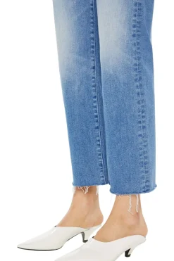 MOTHER Denim Mid Rise Rambler Zip Ankle in Enjoy the Ride