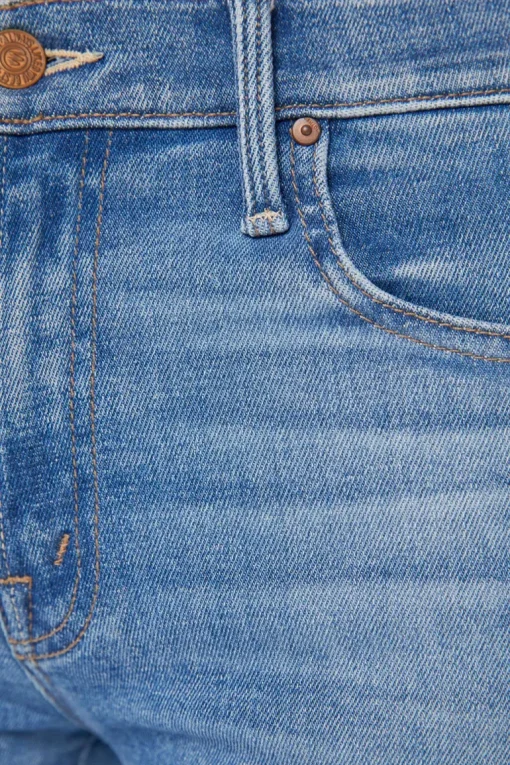 MOTHER Denim Mid Rise Rambler Zip Ankle in Enjoy the Ride