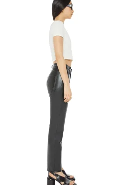 MOTHER Denim Smarty Pants Skimp in Black