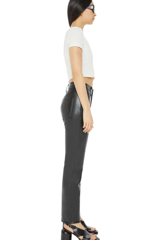 MOTHER Denim Smarty Pants Skimp in Black