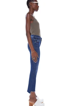 MOTHER Denim The Insider Crop Step Fray in Teaming Up