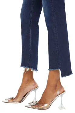 MOTHER Denim The Insider Crop Step Fray in Off Limits