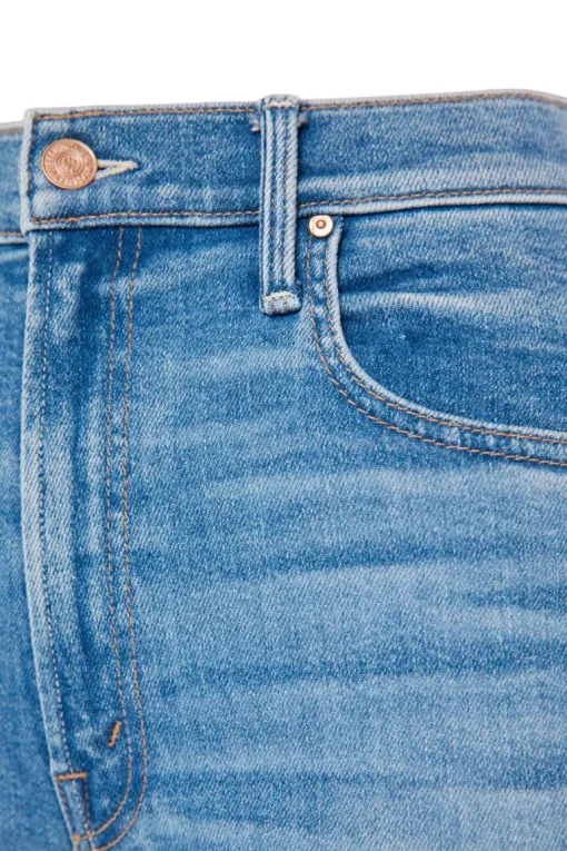 MOTHER Denim The Rambler Zip Flood in Out of the Blue