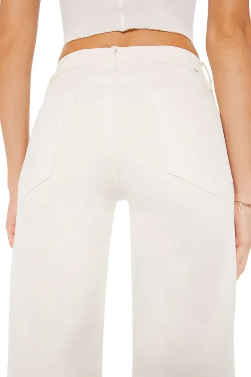 MOTHER Denim The Twister Skimp in Cream Puffs