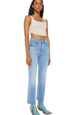 MOTHER Denim Tripper Ankle Fray in All Over the Map